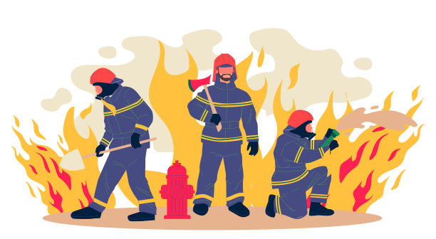 消防员卡通画