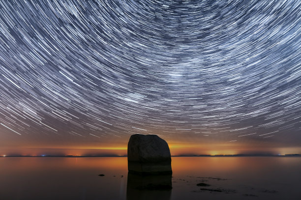 蓝色星空壁纸