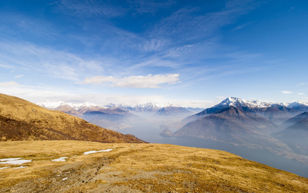 群山天空山坡风景背景