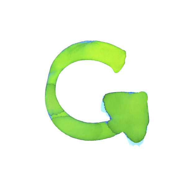 英文g字母logo