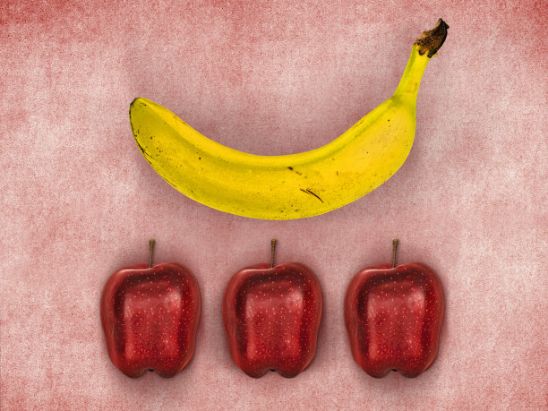 香蕉白底图