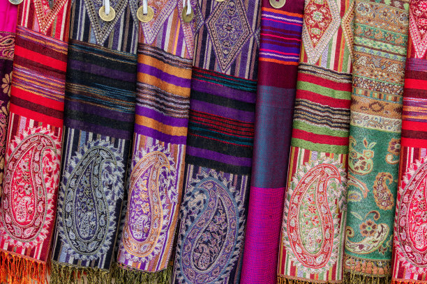 中国风彩色纹理地毯