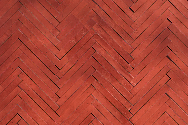 老红色木板