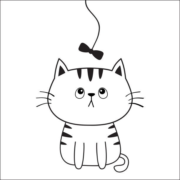 卡通猫咪 可爱小猫图案