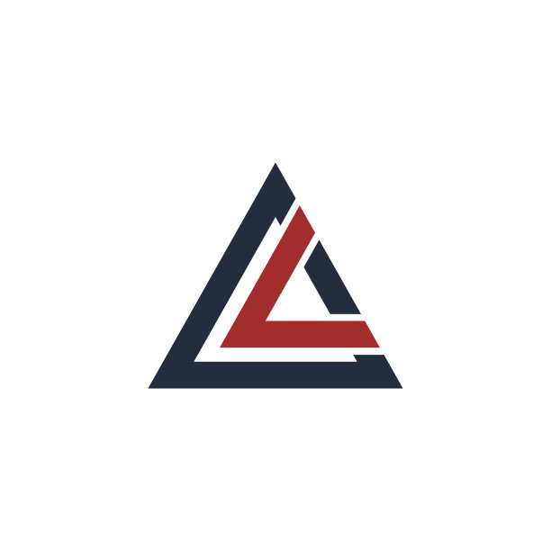科技抽象几何logo标志设计