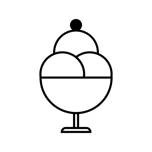 冰淇淋logo,标志设计