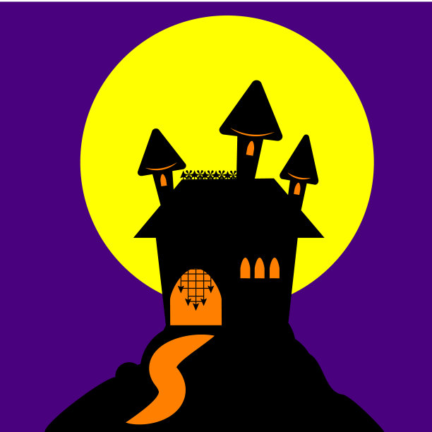 夜空中的城堡