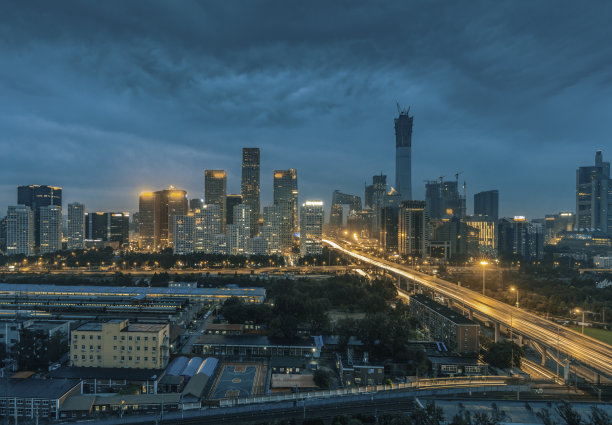 北京金融街夜景