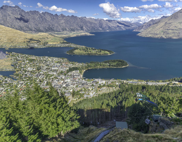 山湖俯瞰山湖俯视