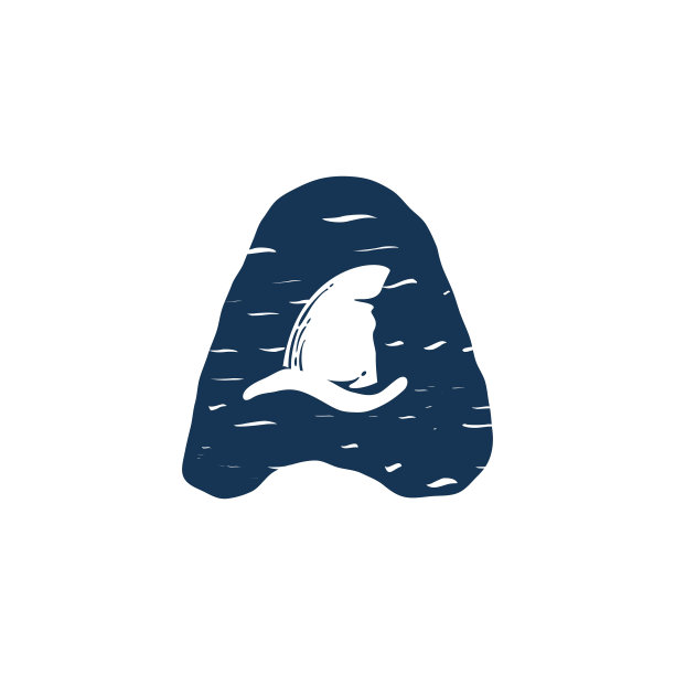 a字母logo,鲨鱼logo