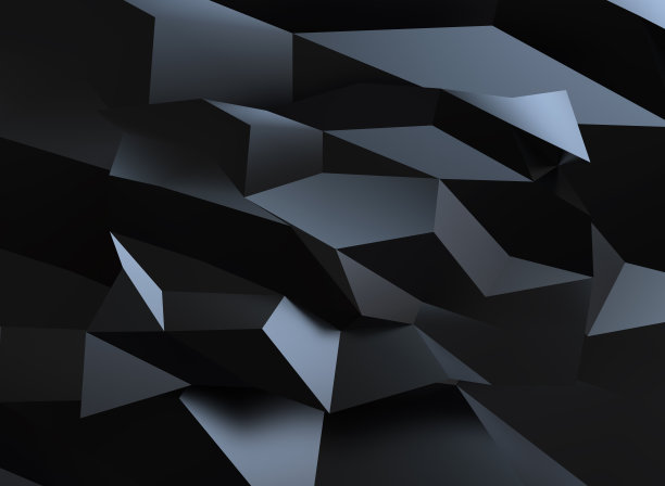 黑色拼接几何抽象背景