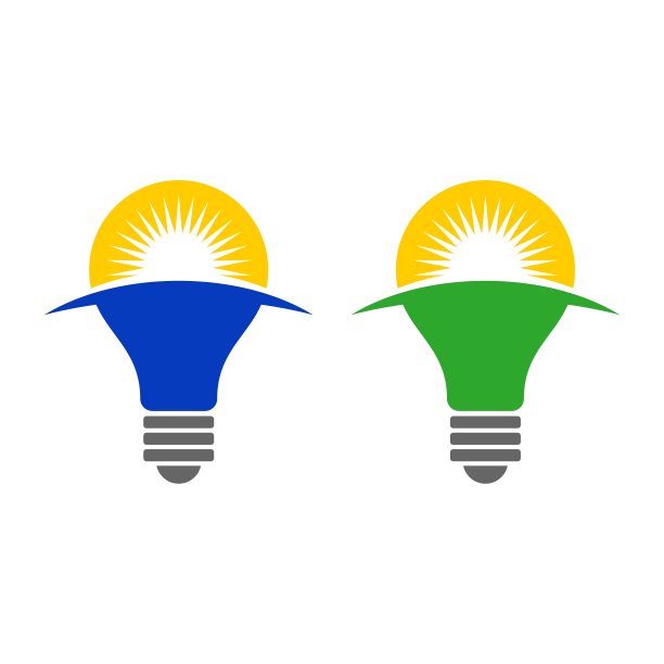 灯泡创意logo