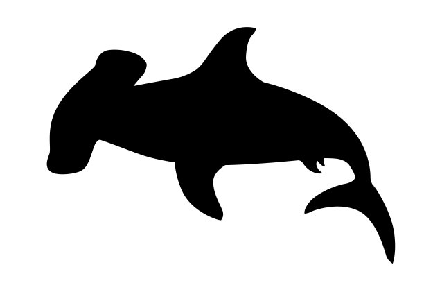 卡通鲨鱼 矢量图
