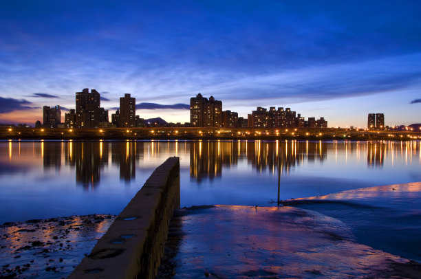 中国台湾台北城市夜景