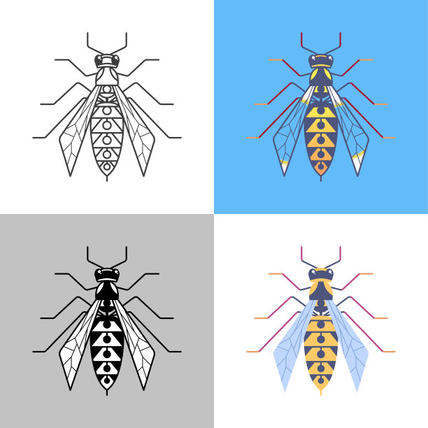 蜜蜂标志logo