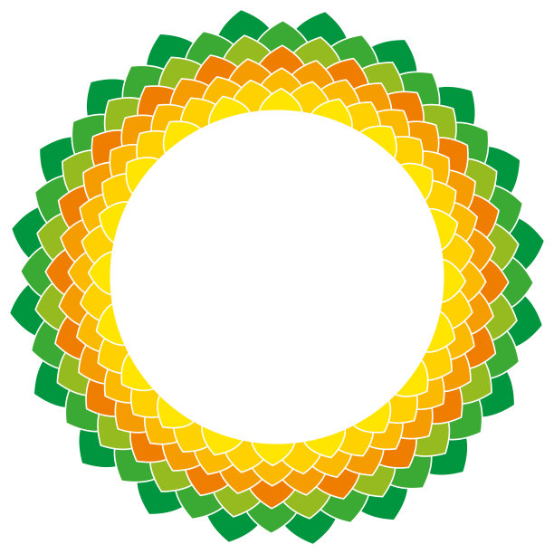 黄色圆环图案