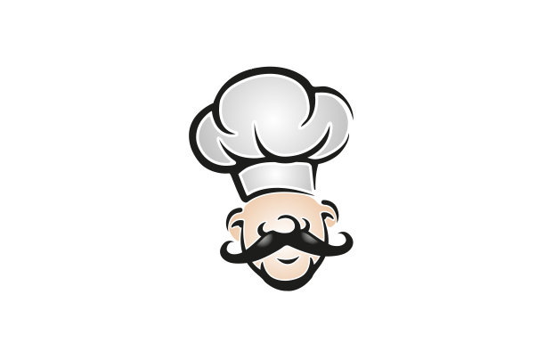 卡通厨师标志设计