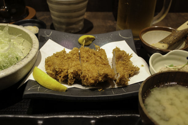 日式油炸美食食材