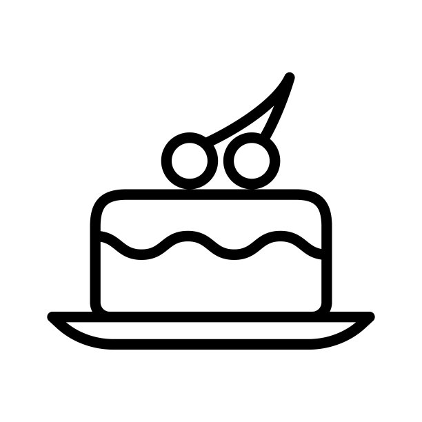 生日蛋糕标志