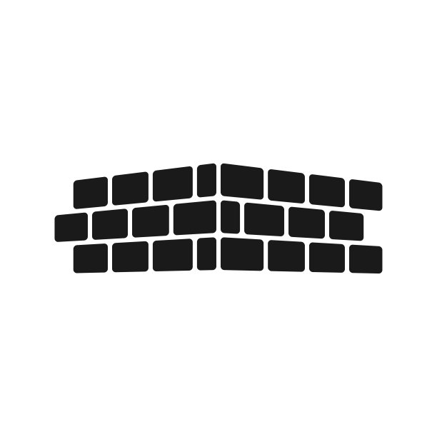 黑色长方形logo墙背景