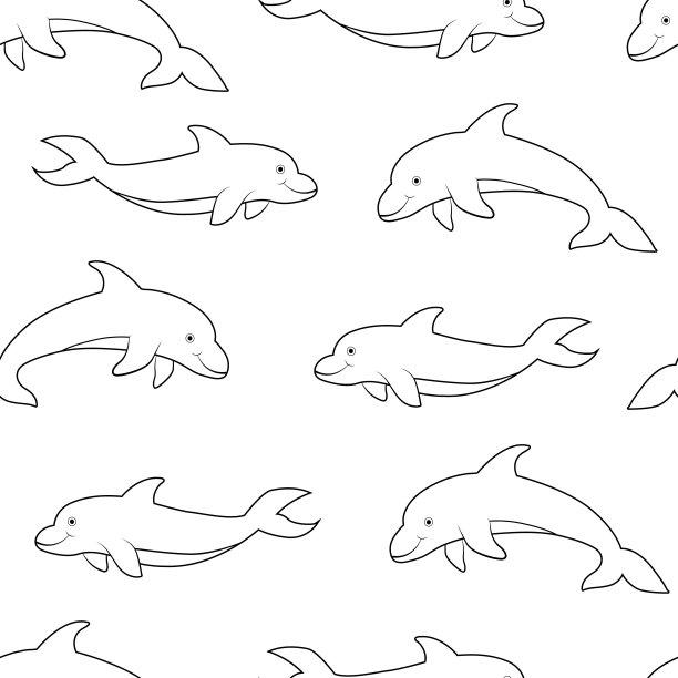 鲸鱼素材插画