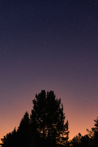 蓝紫色星空夜晚背景