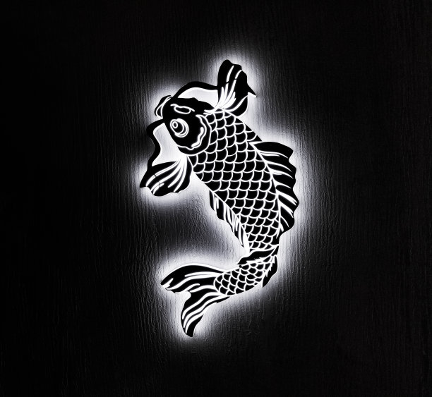 鲤鱼花纹图案