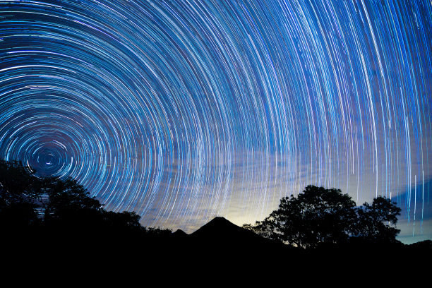 繁星点点蓝色动态宇宙