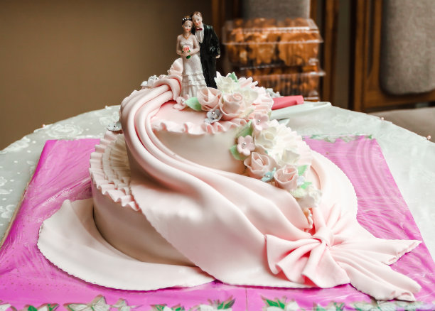 浪漫生日蛋糕摄影图