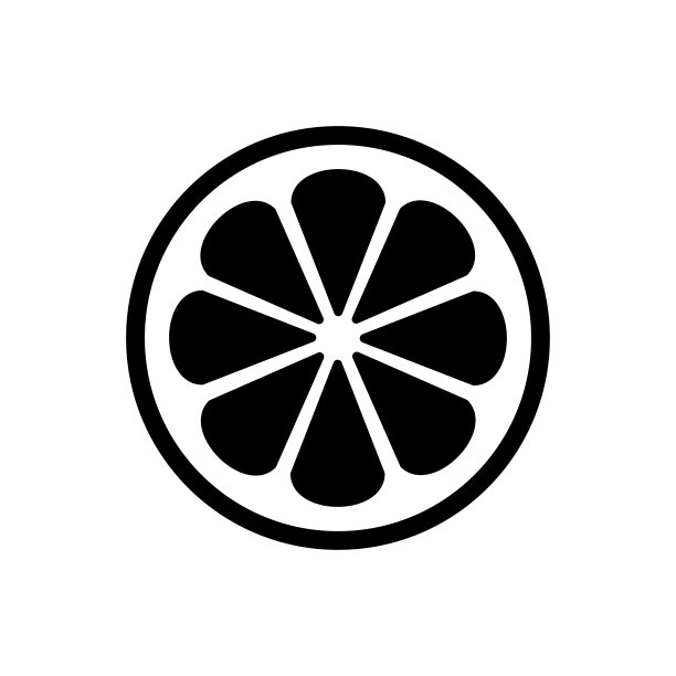 卡通橙子logo