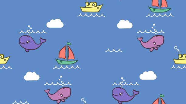 鲸鱼素材插画