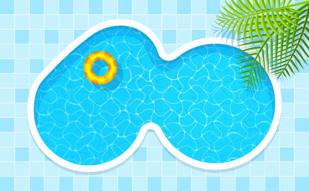 夏季游泳池派对海报