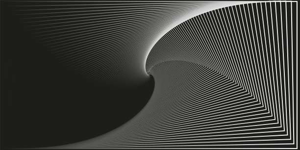 抽象黑白线条,黑白曲线