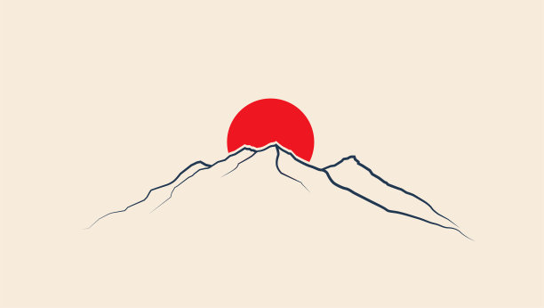 山峰日出logo