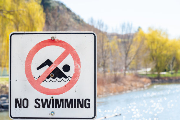 禁止游泳标识