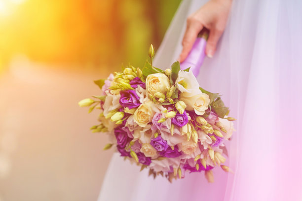 时尚花卉婚礼背景设计