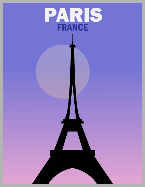 法国旅游海报法国旅游