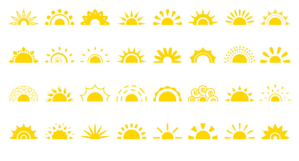 日出,阳光,logo设计
