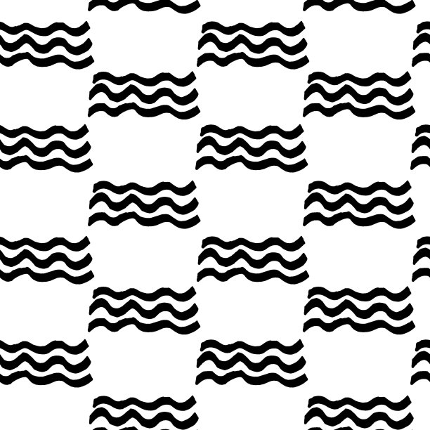 白色波浪线条布纹