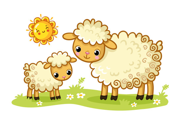 羊群插画