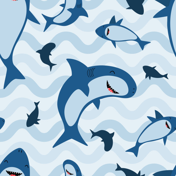 可爱鲨鱼设计