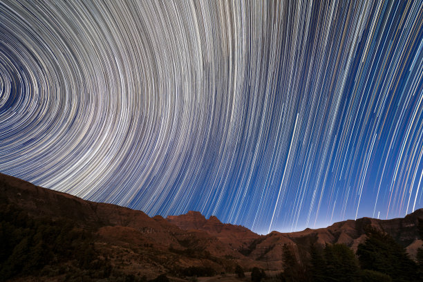 繁星点点蓝色动态宇宙