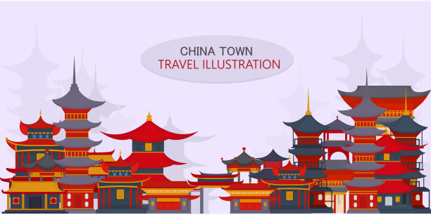 上海建筑上海旅游海报
