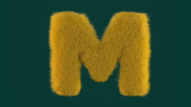 字母标志m