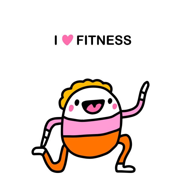 粉色健身海报