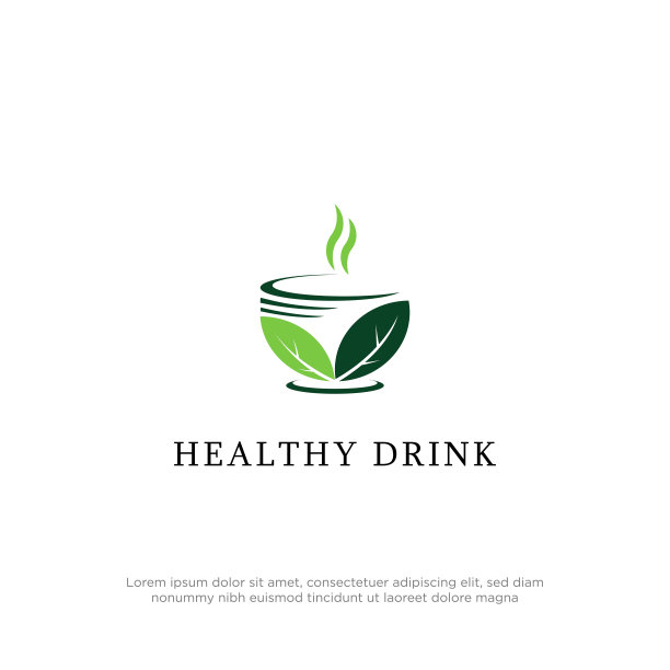 绿色食物logo设计