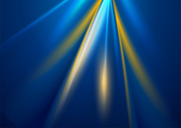 蓝色科技抽象发光线条背景