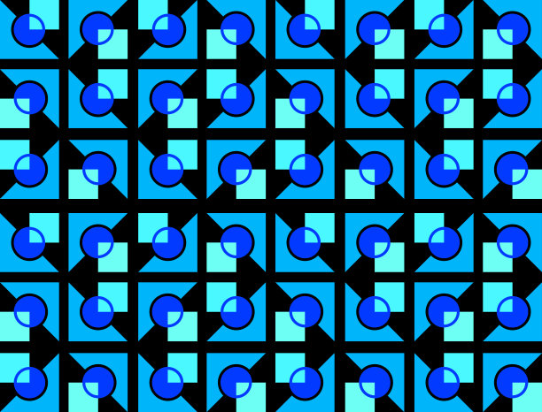 五彩几何方块