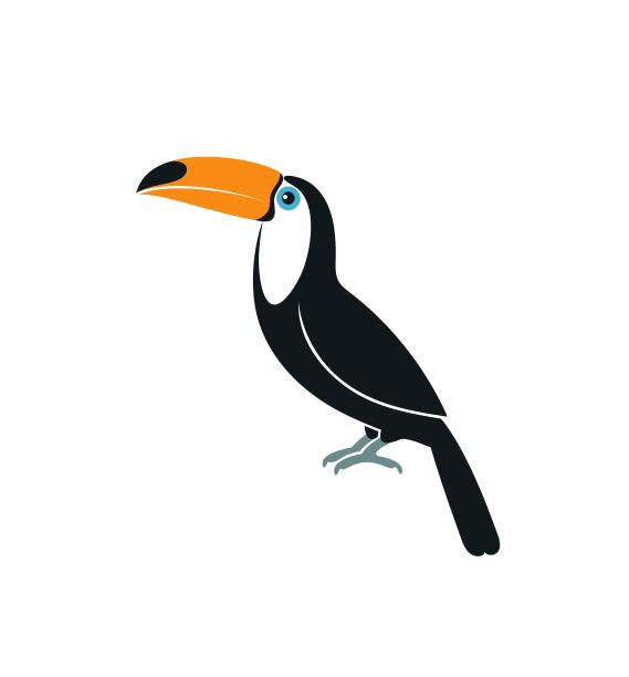 鸟类大嘴鸟logo