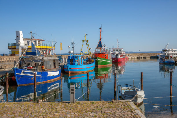 渔村,渔船码头,捕鱼,渔船